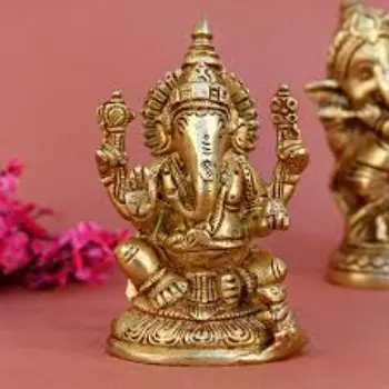 Brass God Ganesh Statue